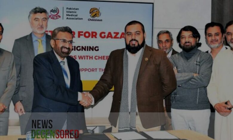 Cheezious Partners with Pakistan's Medical Association for Gaza Relief Initiative