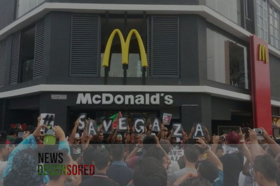 Citizens from Indonesia and Malaysia are boycotting McDonald’s over the distribution of meals to Israeli forces