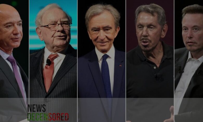 Who are the 14 richest people in the world and why is their wealth constantly increasing?