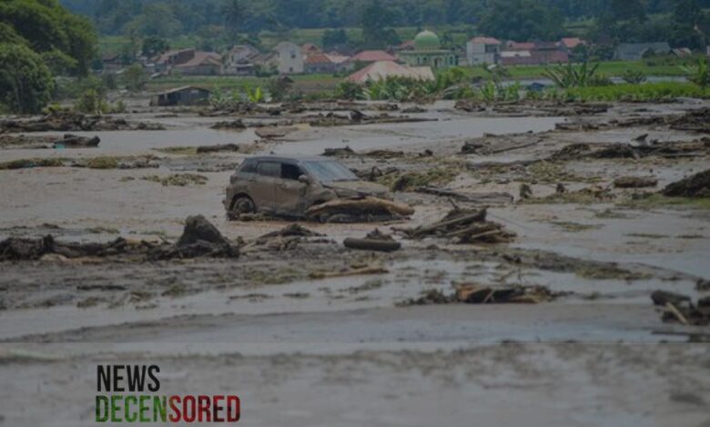 Flash floods in Indonesia Death toll rises to 41, At least 17 people are missing