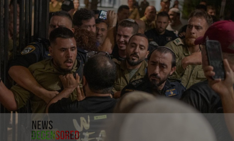 Israeli Officials Join Protests Against Arrest of Soldiers Involved in Detainee Gang-Rape