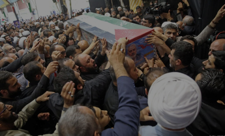 Ismail Haniyeh buried in Qatar, mourners said they will continue to fight.