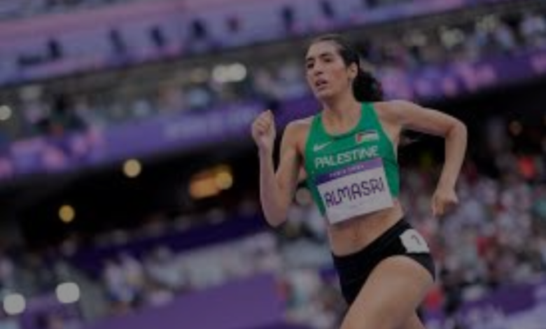 Palestinian runner Layla Almasri says 'We're diplomats for our people'.