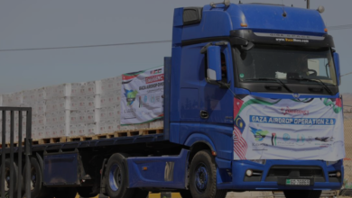 Jordan sends 120 trucks of aid to Gaza within one week.