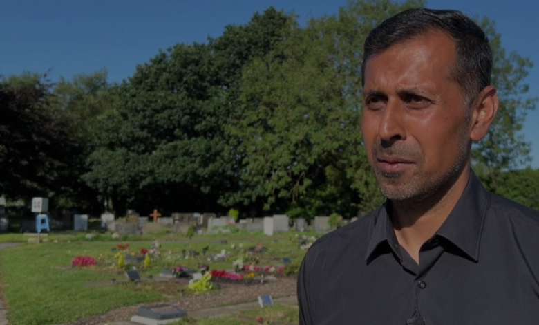 Muslim graves vandalized with paint at Burnley cemetery