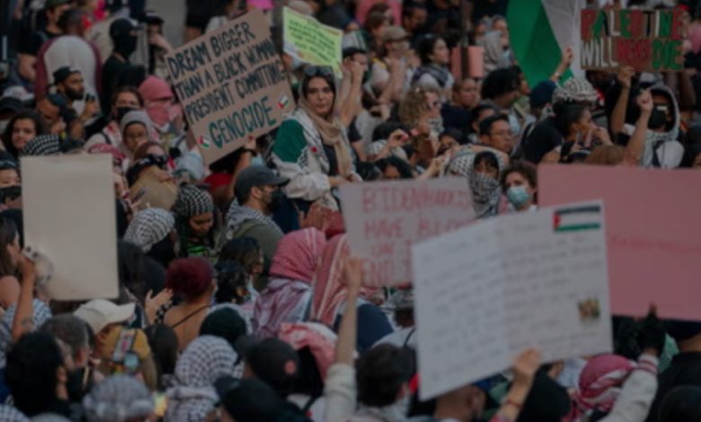 Pro-Palestinian Groups Pressure Democrats During Convention as Gaza Conflict Escalates