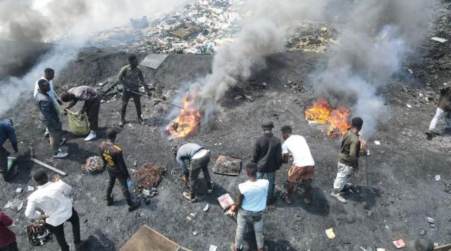 Burning outdated televisions to endure: The hazardous commerce of electronic waste.