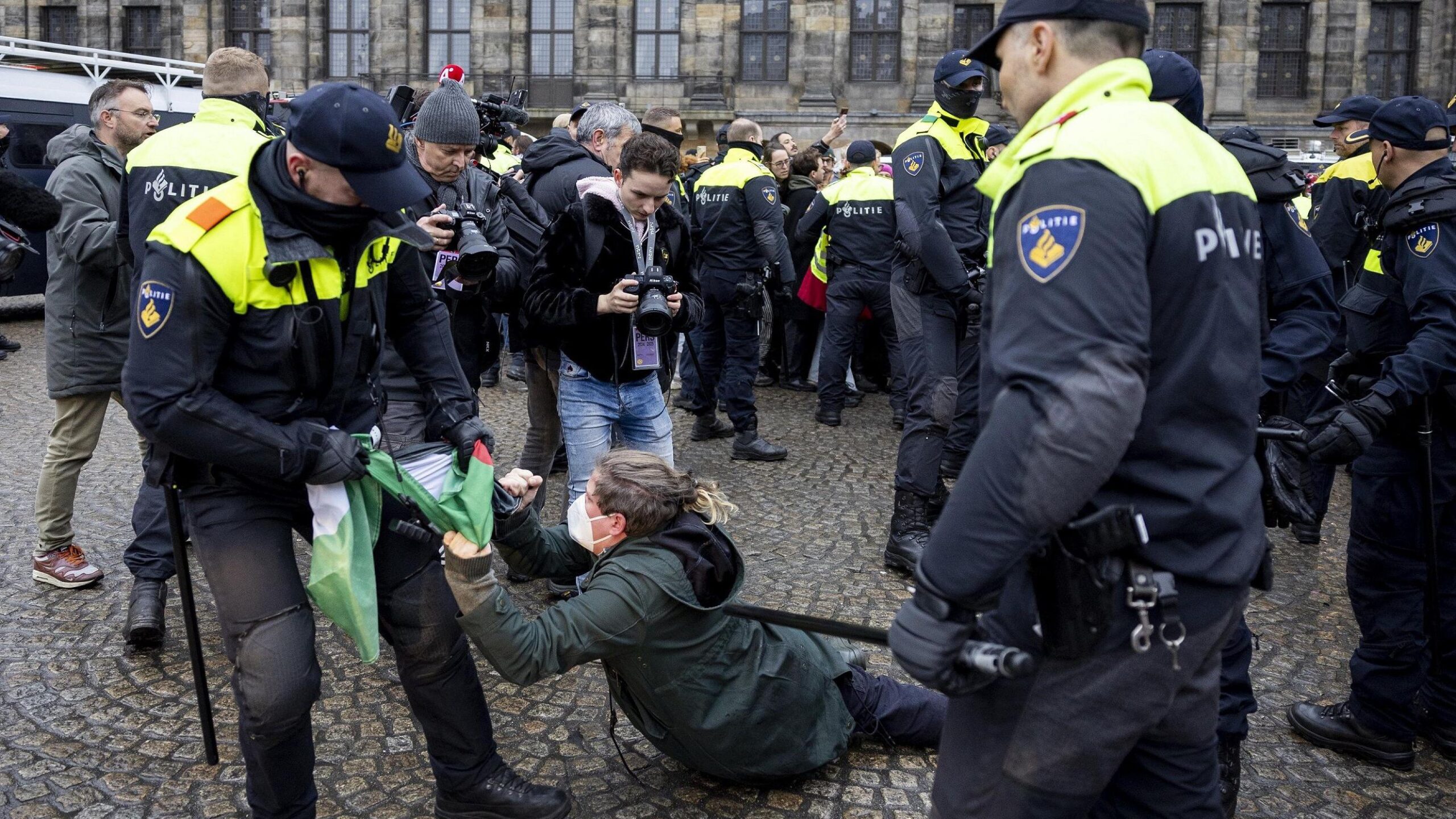 Mass Arrests in Amsterdam as Protesters Defy Public Gathering Ban.